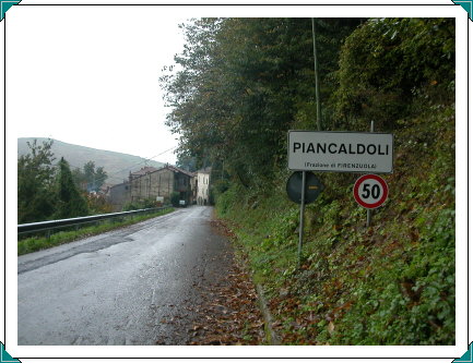 Entering Piancaldoli